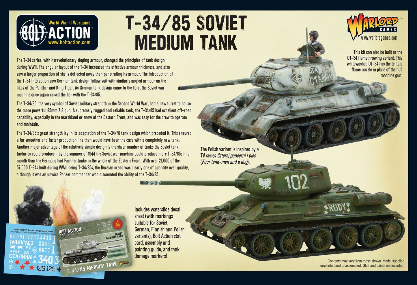 Soviet T34/85 Medium Tank