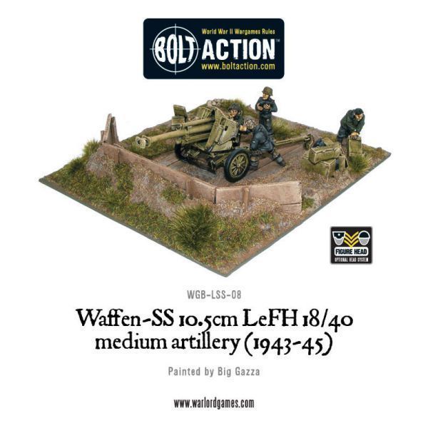 LSS-08 German Waffen-SS 10.5cm LeFH 18/40 Medium Artillery