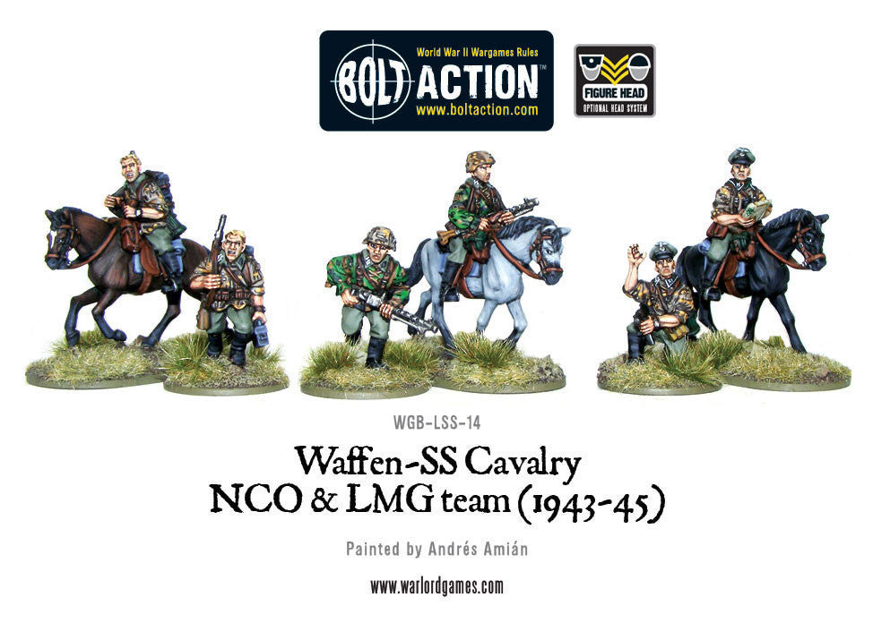 LSS-14 German Waffen-SS Cavalry NCO & LMG Team (1942-45)