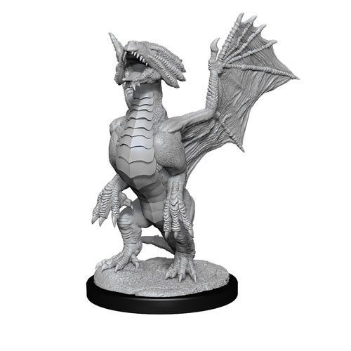 Bronze Dragon Wyrmling & Pile of Sea Found Treasure