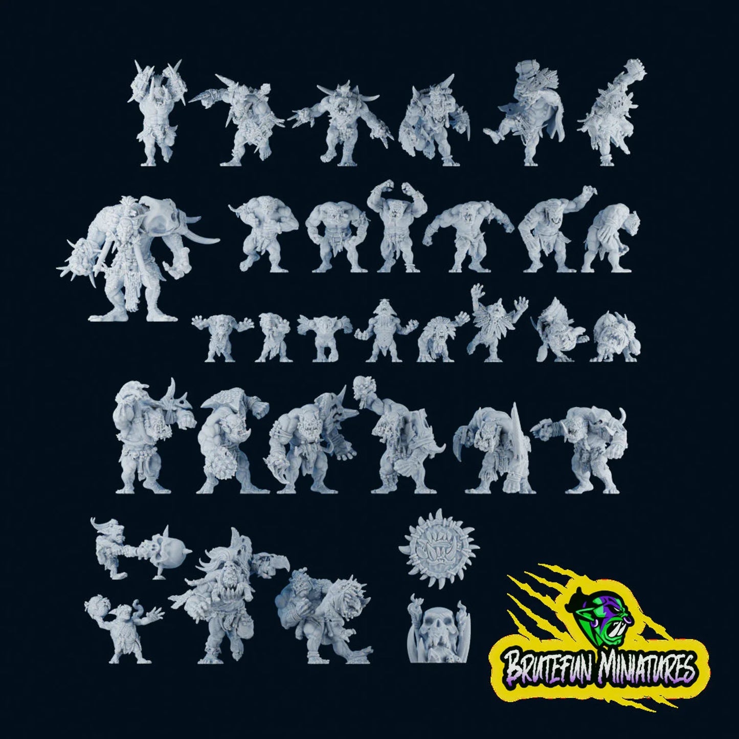 28mm Savage Orc Team