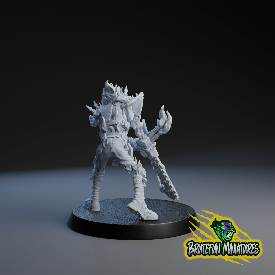 28mm Skeleton Chainsaw Maniac Star Player