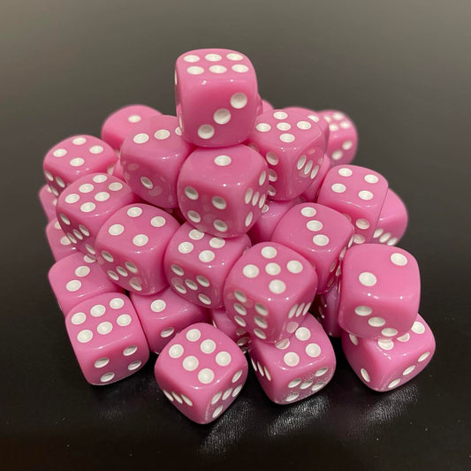 12mm Dice Pink (48)