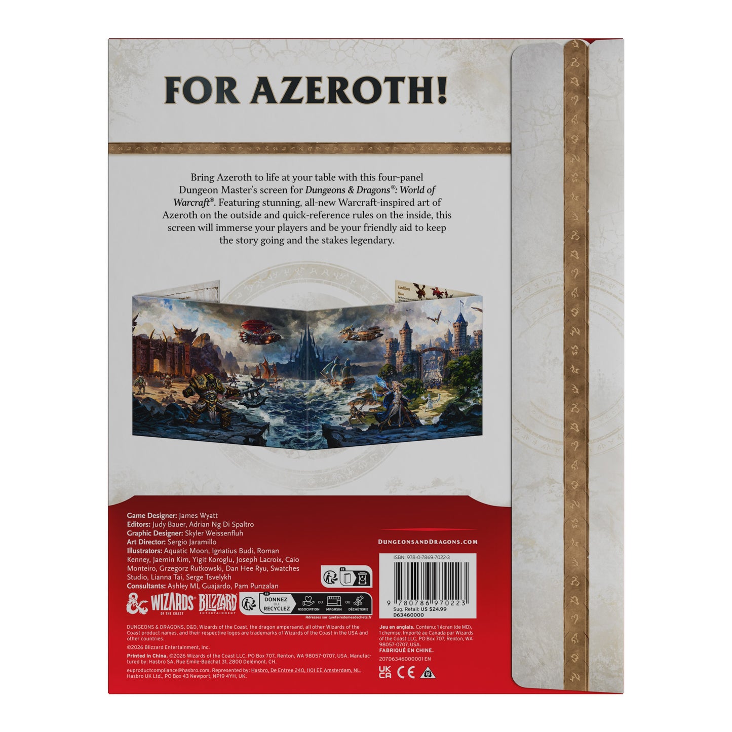 D&D World of Warcraft - Dungeon Masters Screen (Pre-order 17/11/26)