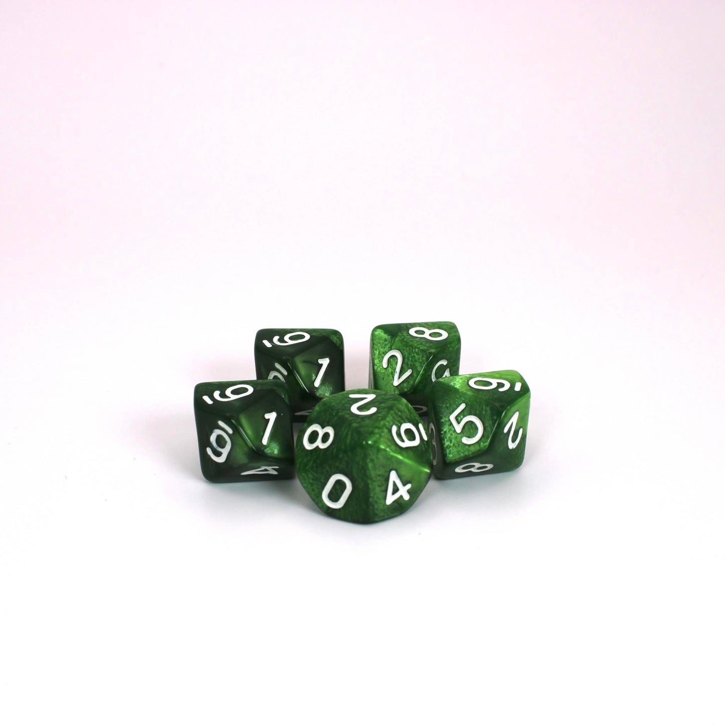 D10s (5) Pearl Green dice