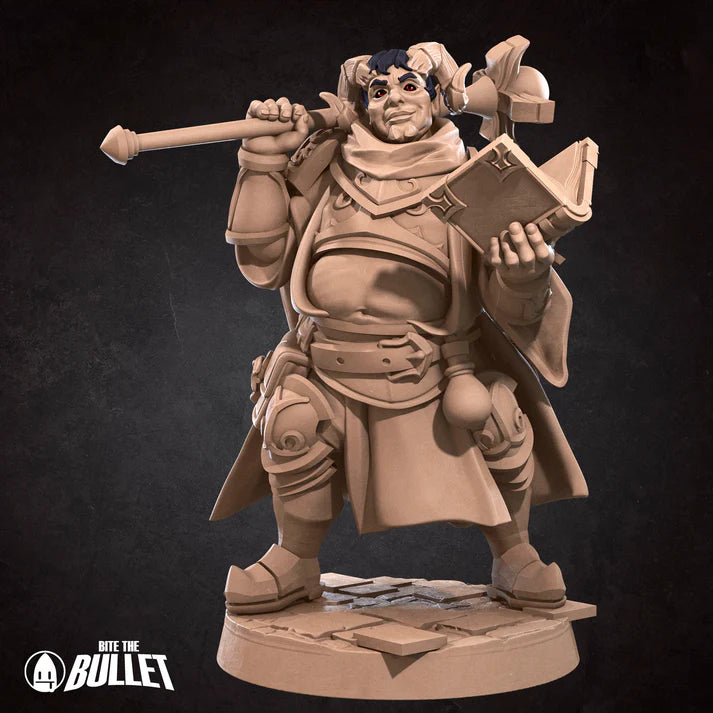 Tiefling Cleric Male D&D Miniature