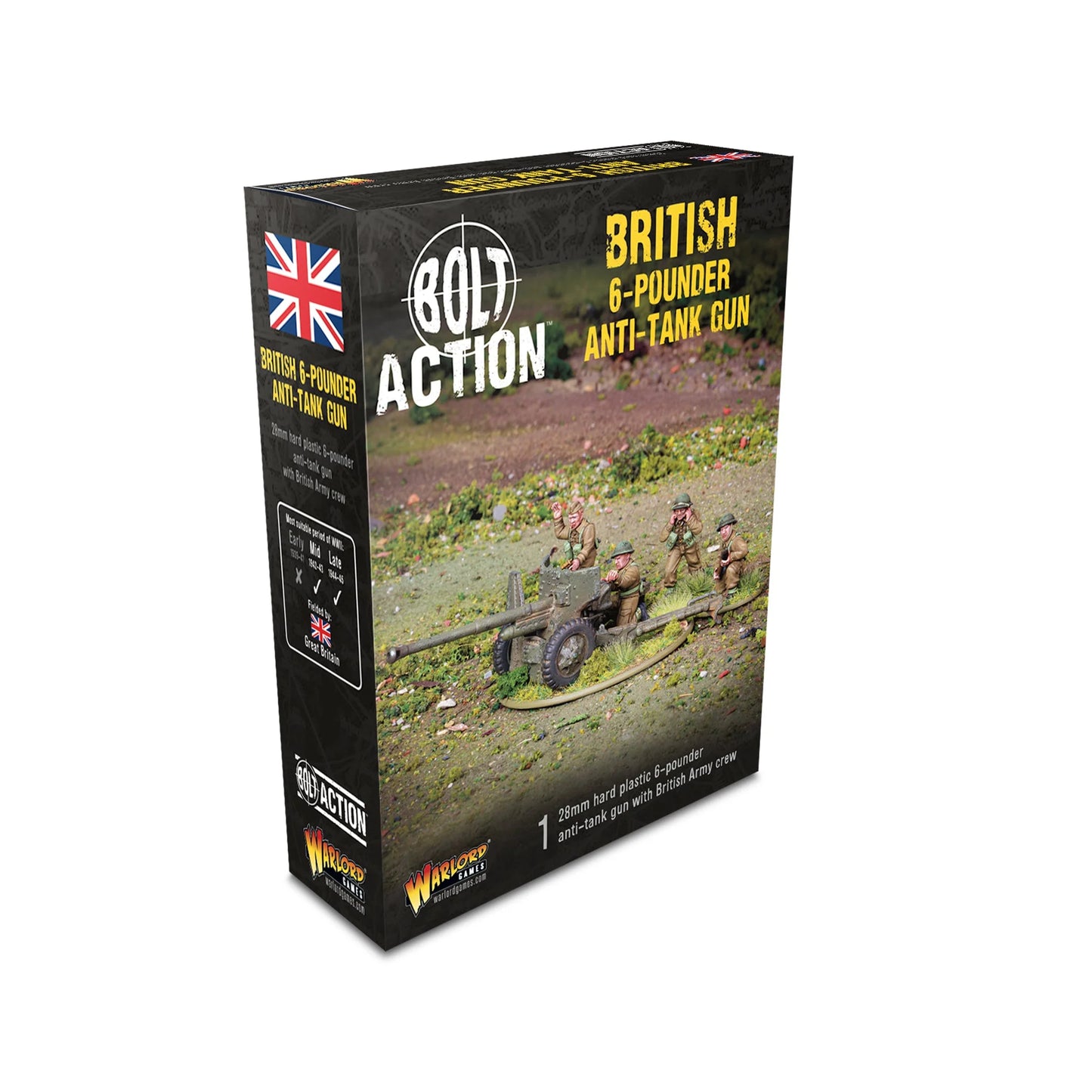 British 6-pounder anti-tank gun (plastic) (Pre-Order 8/8/26)
