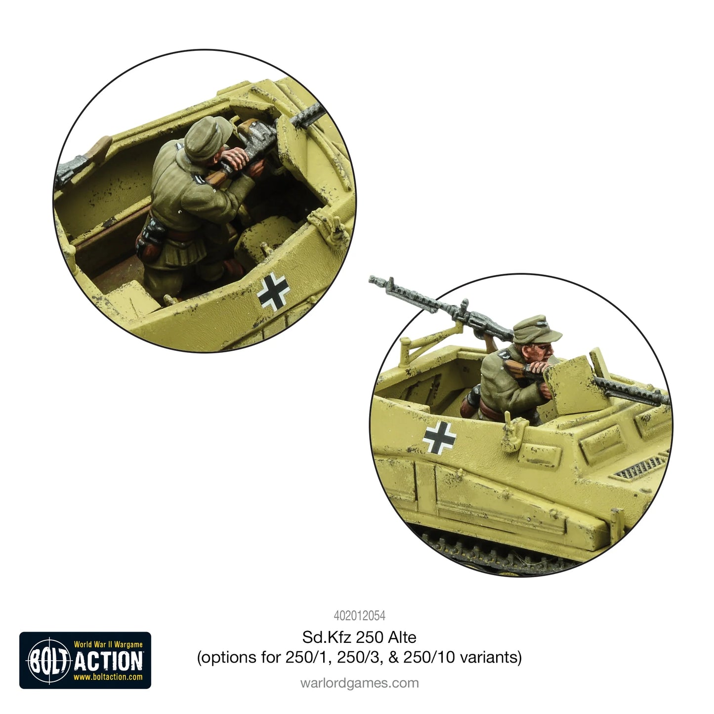 Sd.Kfz 250 (Alte) half-track (options to make 250/1, 250/3 or 250/10 variants) (Box)