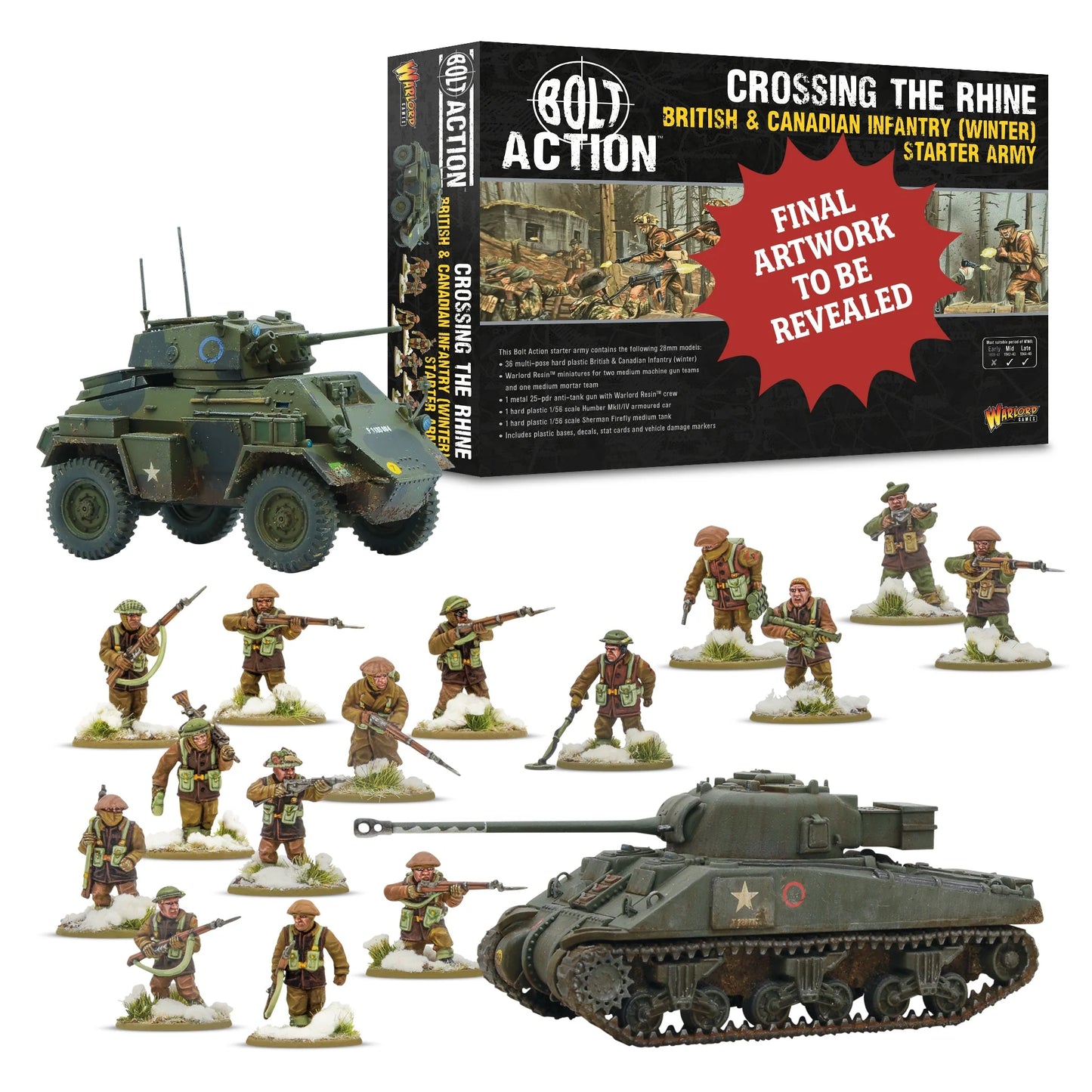 'Crossing the Rhine' - British & Canadian infantry (Winter) Starter Army (Pre-Order)