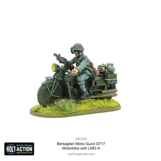 Bersaglieri Moto-Guzzi GT17 Motorbike with LMG A (Blister)