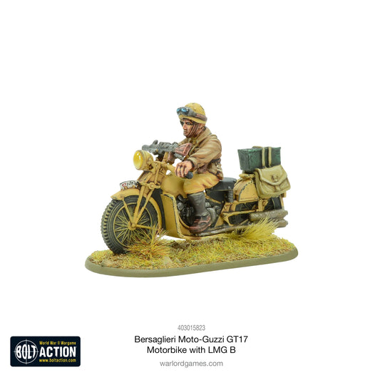 Bersaglieri Moto-Guzzi GT17 Motorbike with LMG B (Blister)