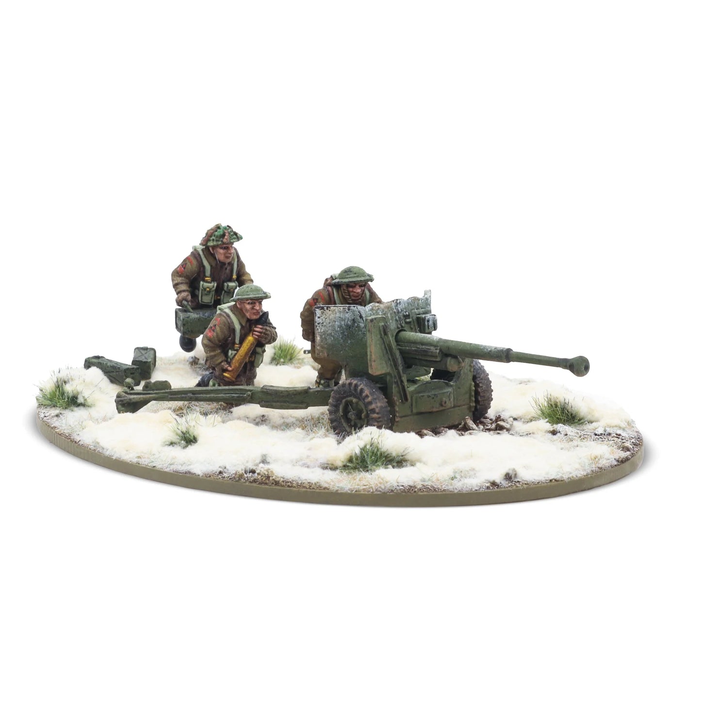 6 pdr anti-tank gun with British infantry (winter) crew (Pre-Order)