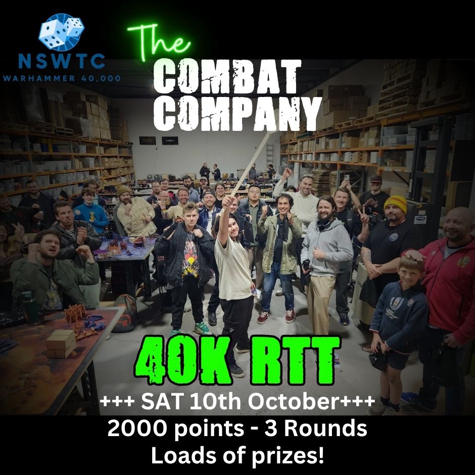 NSWTC: 40K RTT- 11th Edition (Saturday 10th October)