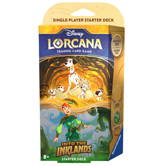 Disney Lorcana TCG: Into the Inklands! Starter Deck Amber/Emerald (Pre Order June 29th)