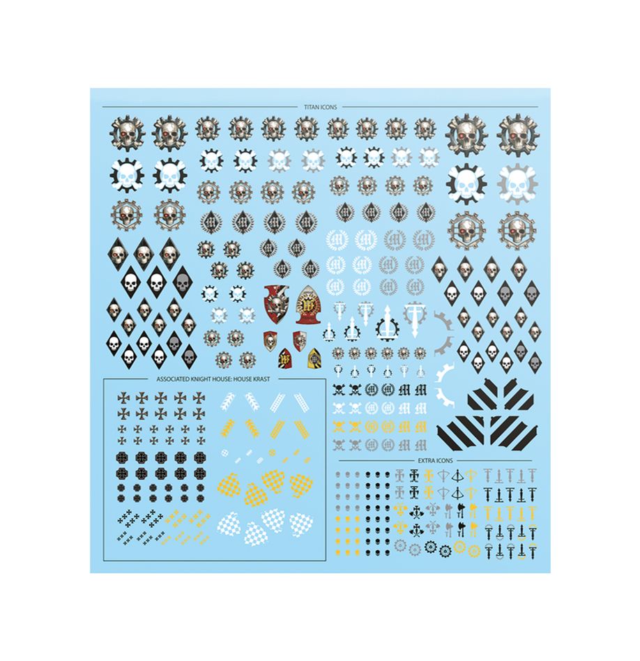 Adeptus Titanicus Legio Metalica Transfer Sheet