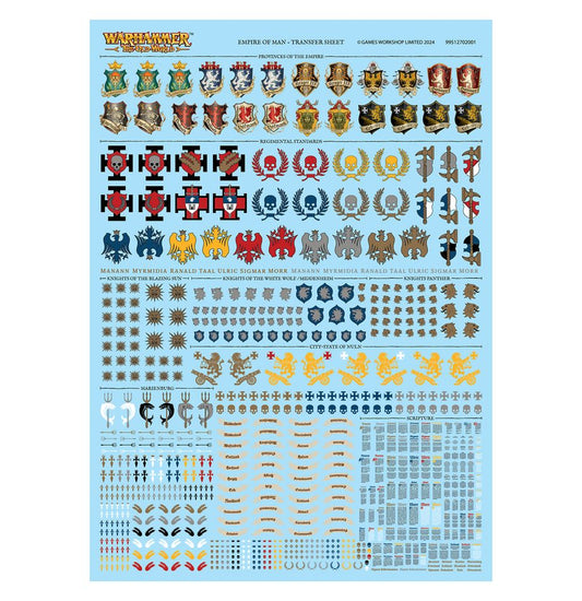 Empire of Man Transfer Sheet (Pre-Order 15/2/25)