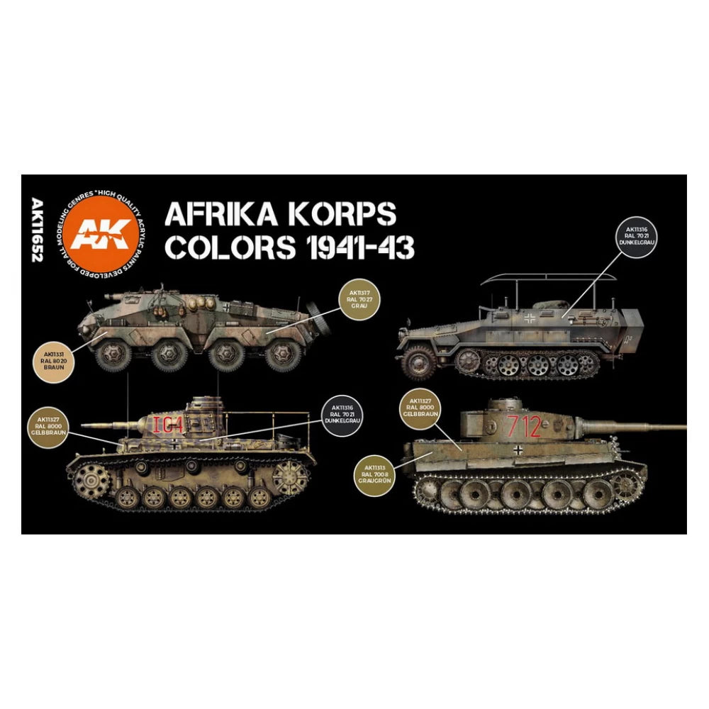 Afrika Korps Colors 1941-43. AK 3rd Gen (Special Order)