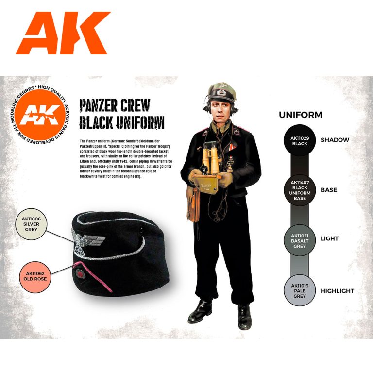 Panzer Crew Black Uniforms Set 3G