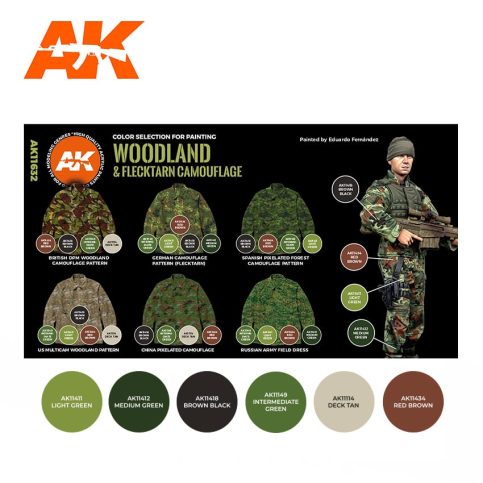 Modern Woodland And Flecktarn Camouflages 3G