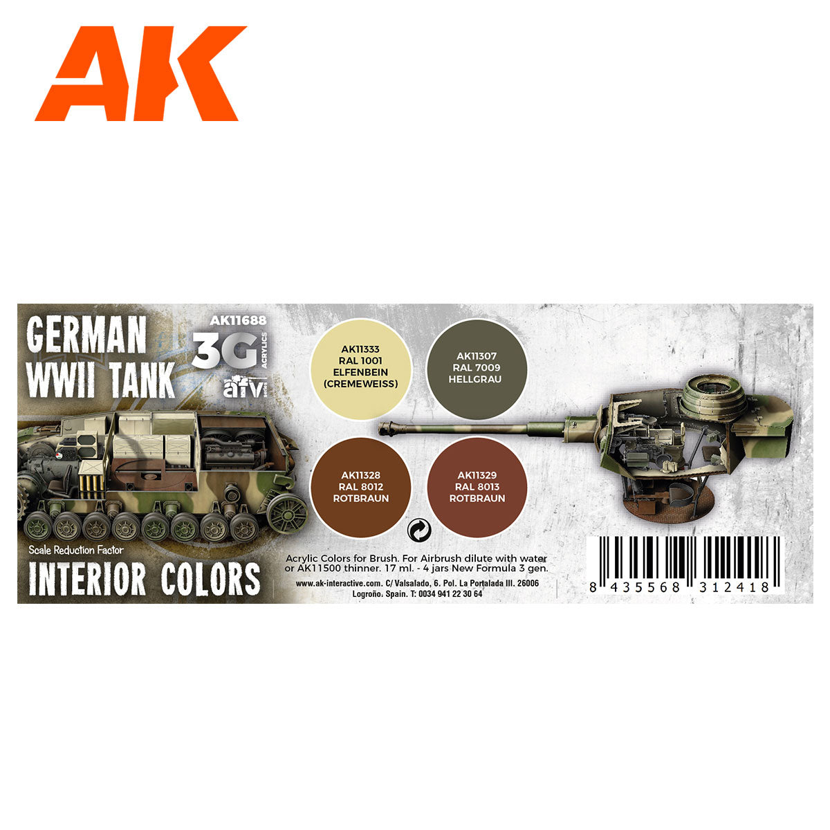 German WWII Tank Interior Colors 3G