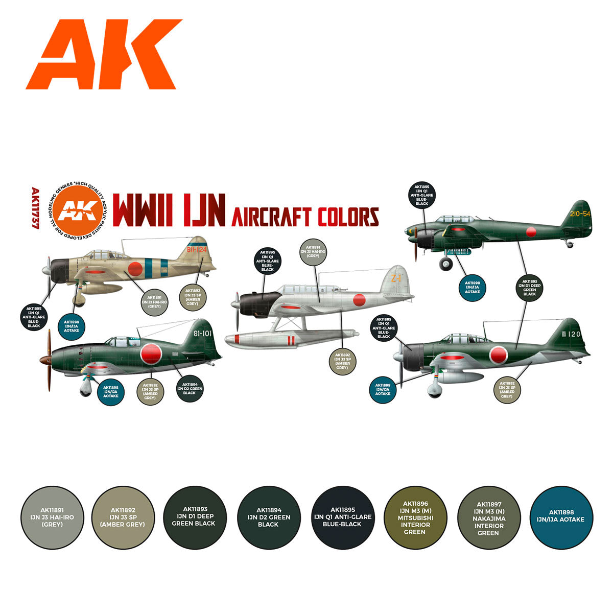 WWII IJN Aircraft Colors SET 3G (Special Order)