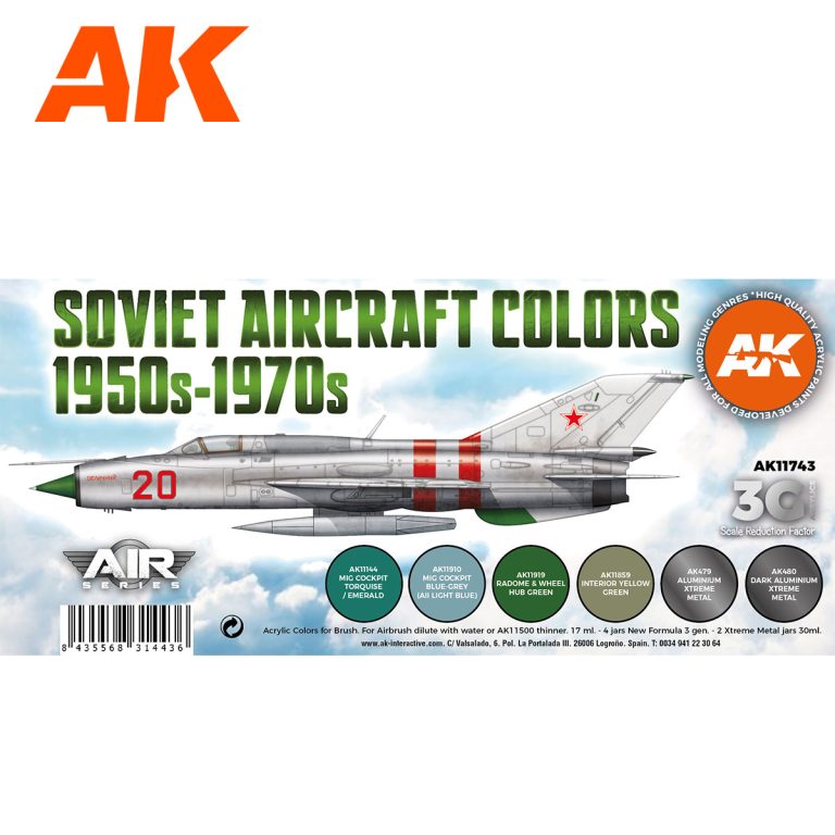 Soviet Aircraft Colors 1950s-1970s SET 3G