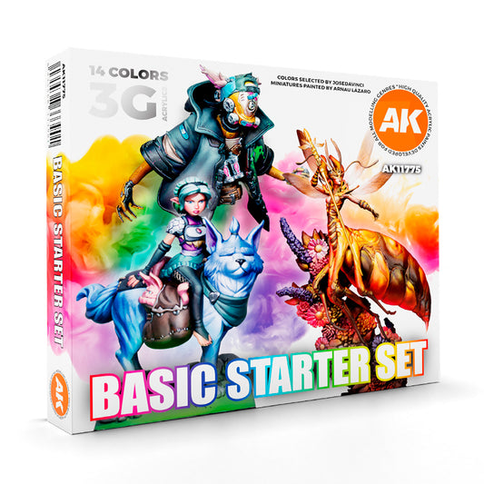 AK Interactive - Basic Starter Set (14 colours Jose Davinci)