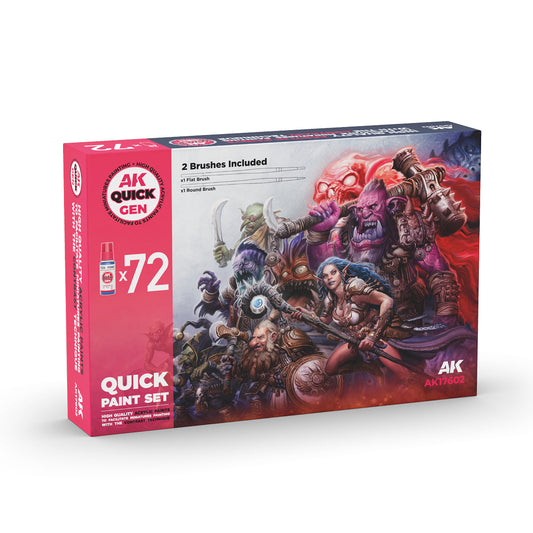 AK Quick Gen Paint Set 72 Colours