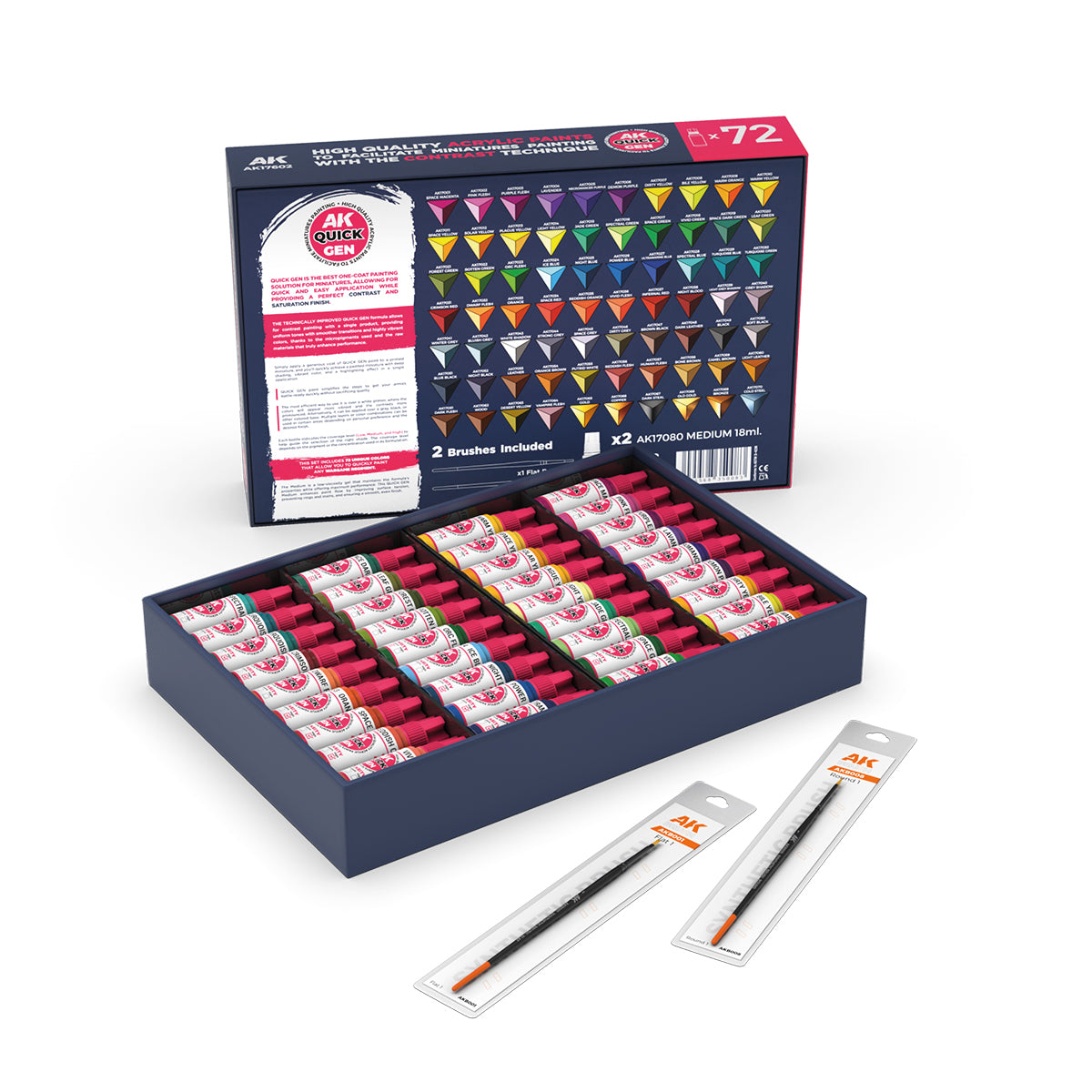 AK Quick Gen Paint Set 72 Colours
