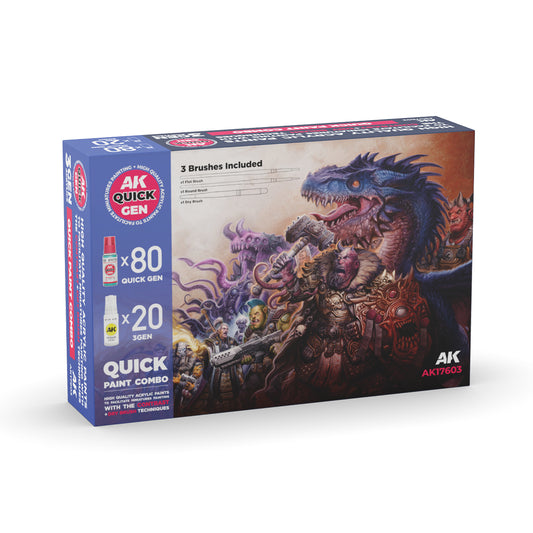AK Quick Gen Paint Set 100 Colours