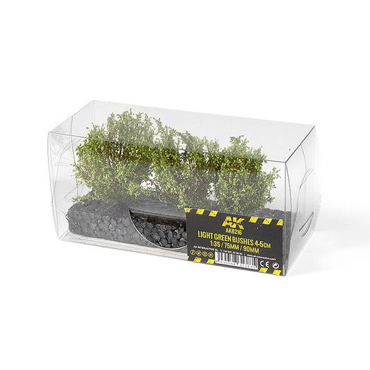 AK Foliage: Light Green Bushes 4-6cm