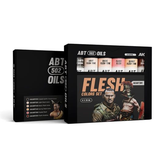 FLESH COLORS SET - ABT 502 OILS (New)