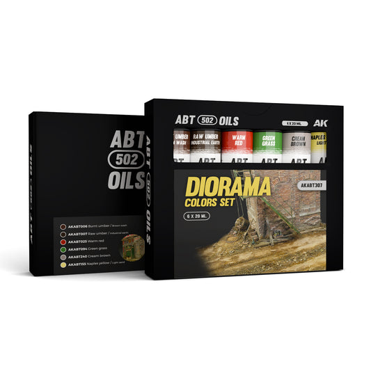 DIORAMA COLORS SET - ABT 502 OILS (New)