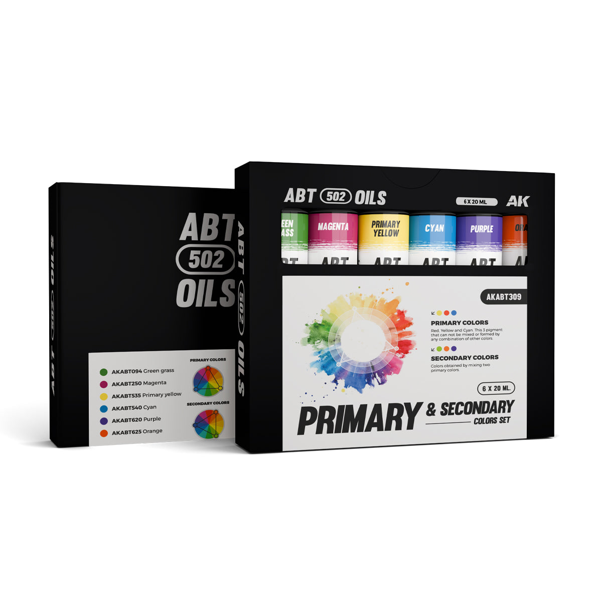 PRIMARY & SECONDARY COLORS SET - ABT 502 OILS (New)