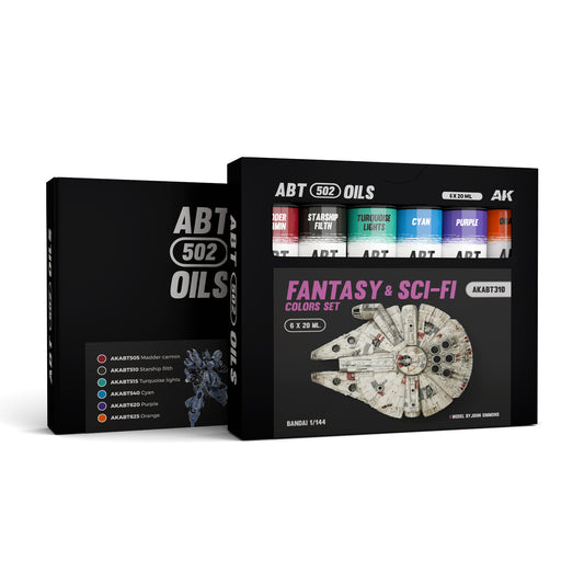 FANTASY & SCI-FI COLORS SET - ABT 502 OILS (New)