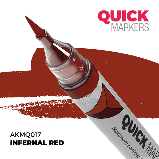 AK Quick Markers - Infernal Red