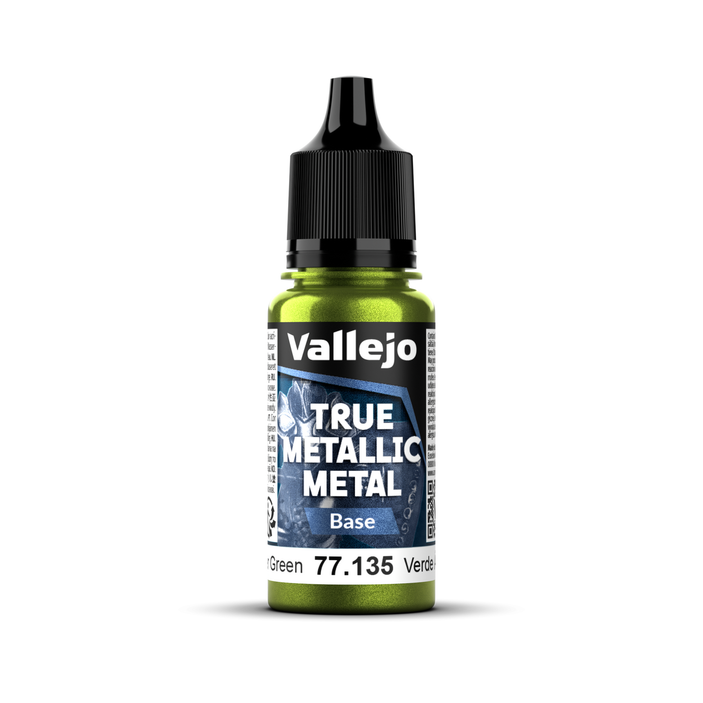 Vallejo True Metallic Metal Base Amber Green 18 ml