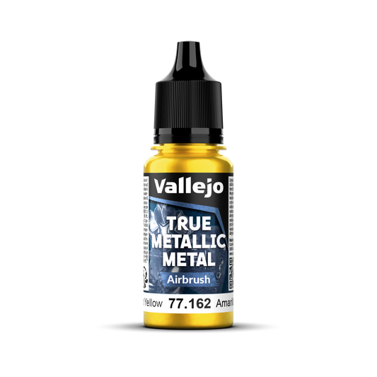 Vallejo True Metallic Metal Airbrush Radiant Yellow 18 ml