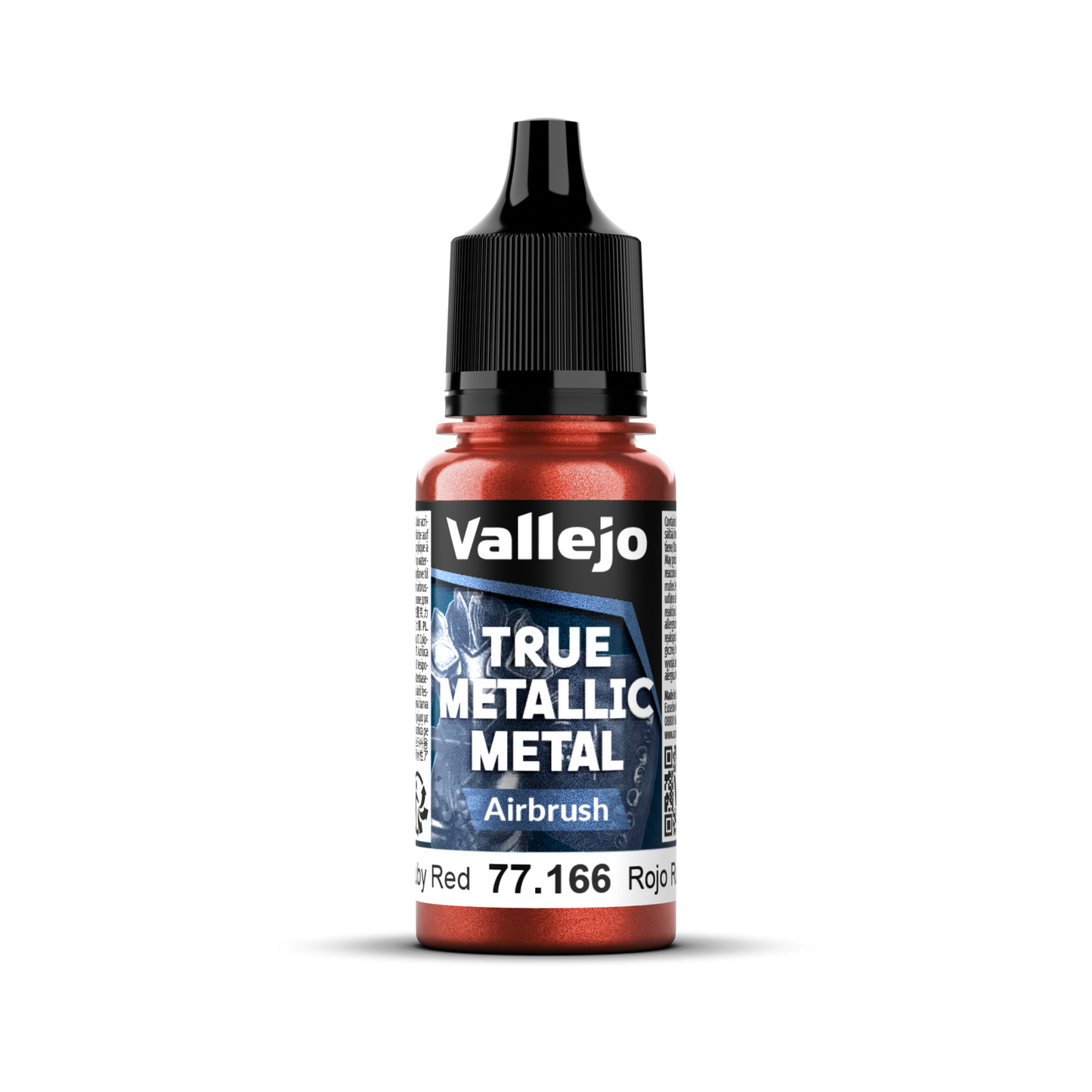 Vallejo True Metallic Metal Airbrush Ruby Red 18 ml