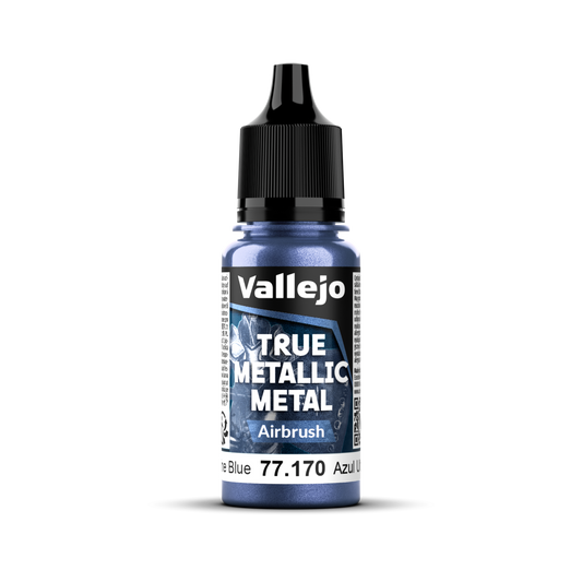 Vallejo True Metallic Metal Airbrush Ultramarine Blue 18 ml
