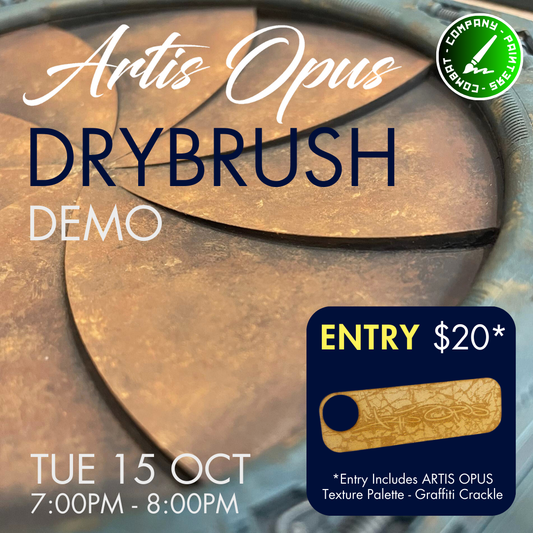 Artis Opus Drybrush Demo - Tue 15 Oct