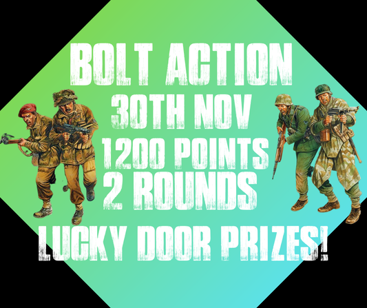 Bolt Action V3 Game Day - CANCON Practice (Sunday 30th November)