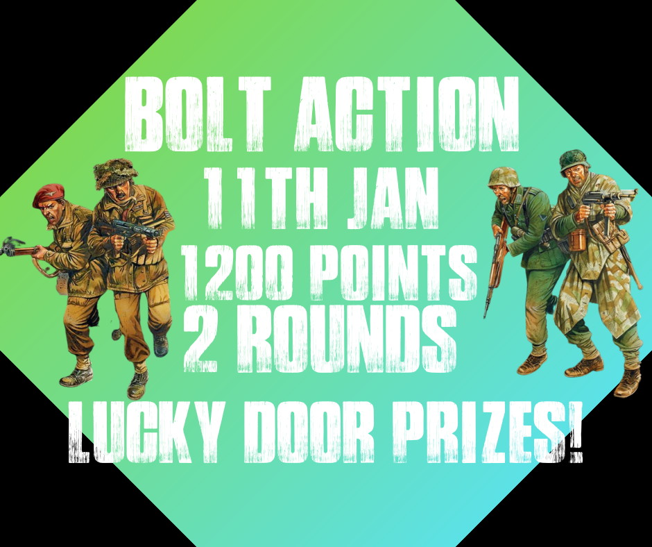 Bolt Action V3 Game Day - CANCON Practice (Sunday 11th January)