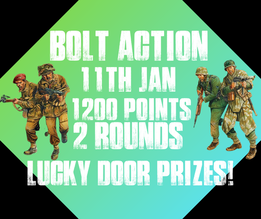 Bolt Action V3 Game Day - CANCON Practice (Sunday 11th January)