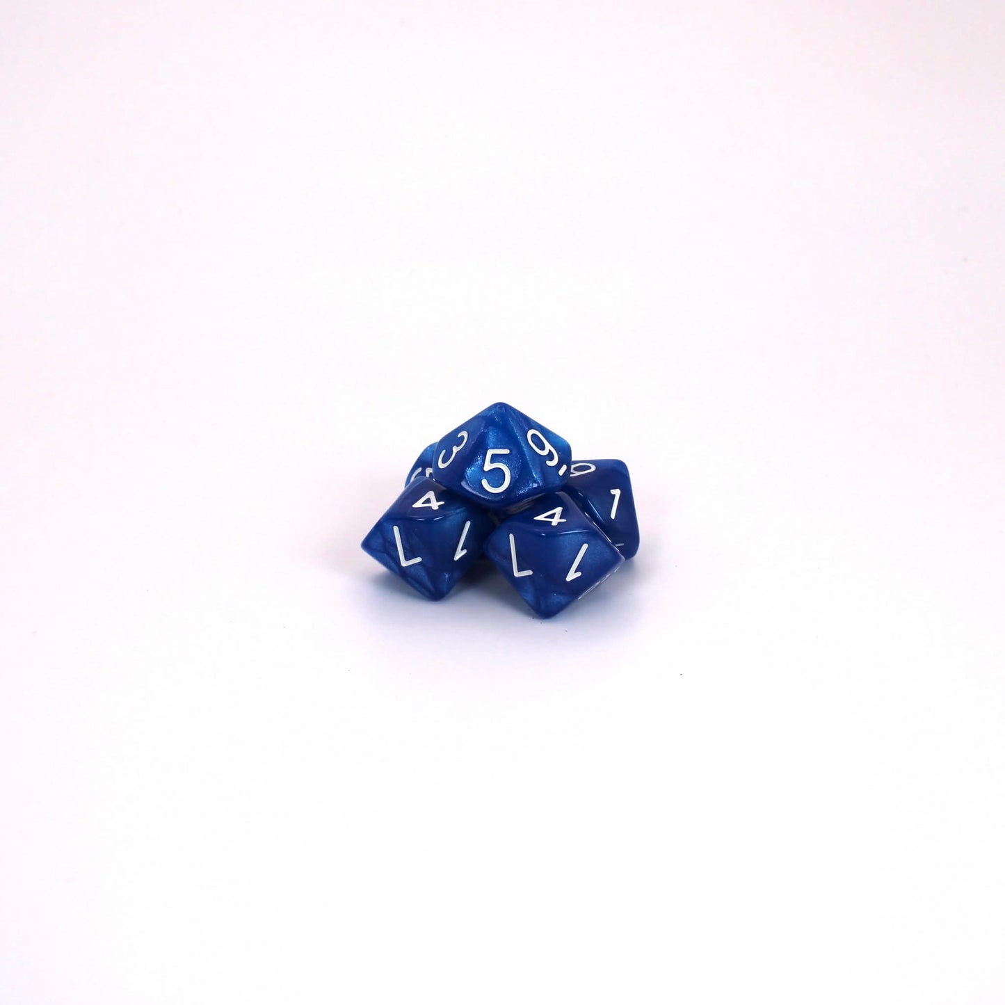 D10s (5) Pearl Blue dice