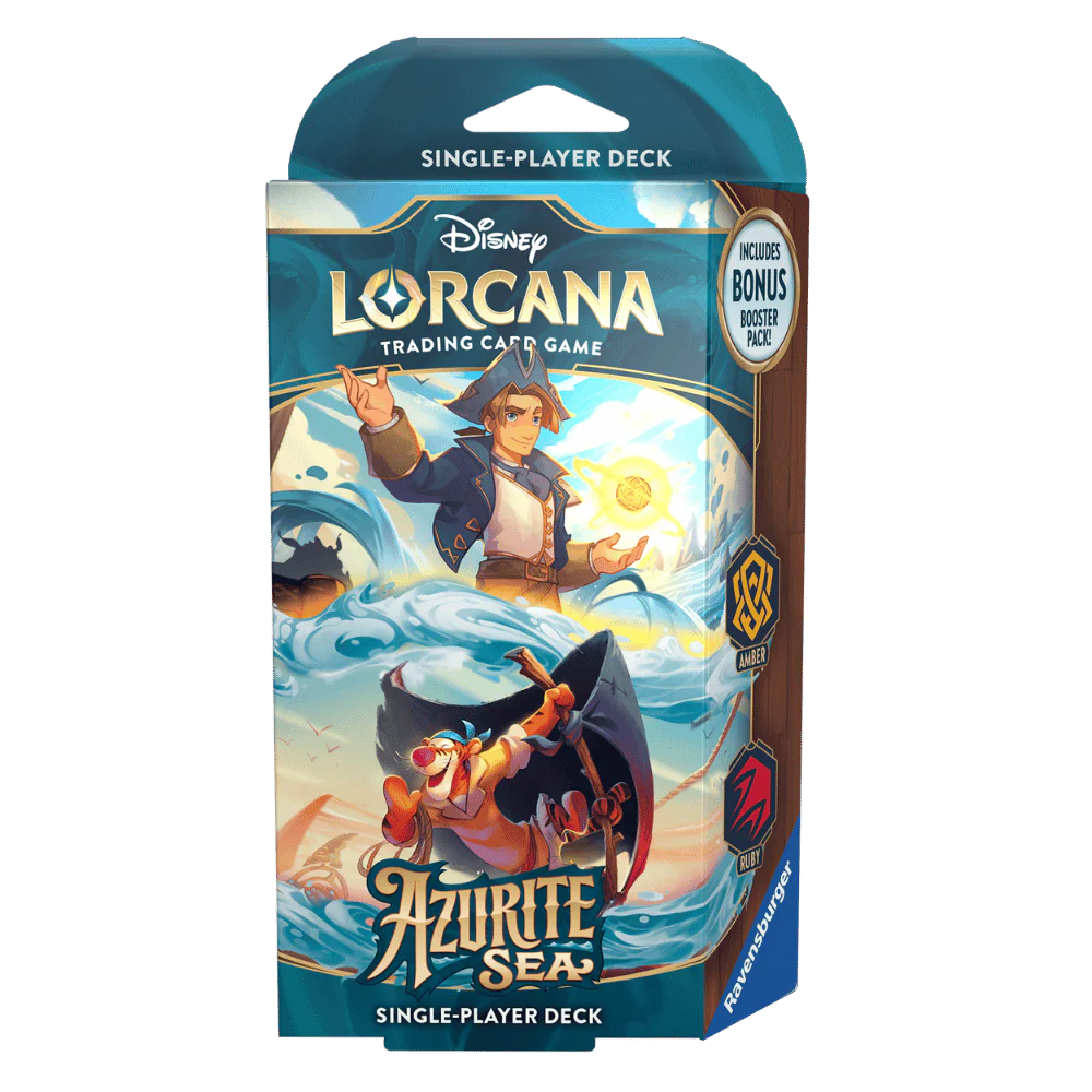 Lorcana TCG: Azurite Sea Starter Deck Amber/Ruby (Preorder)