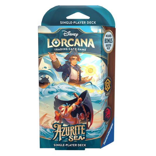 Lorcana TCG: Azurite Sea Starter Deck Amber/Ruby (Preorder)