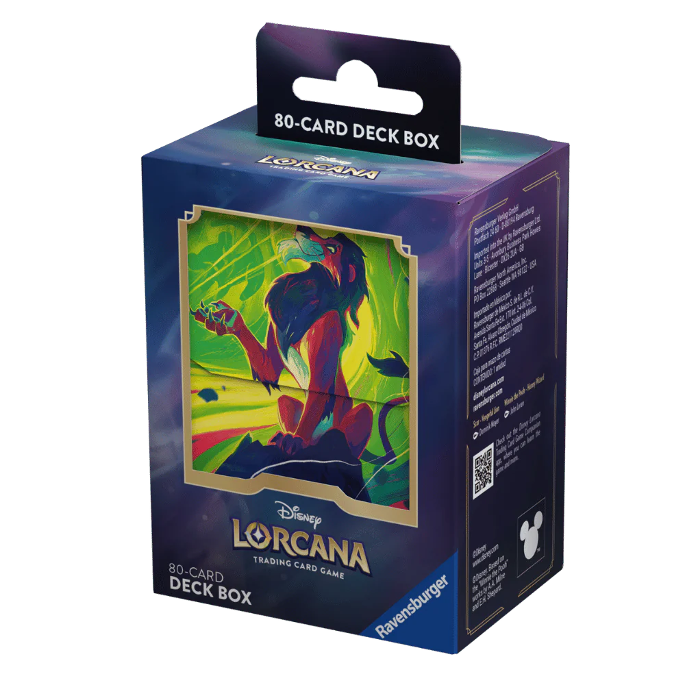 Lorcana TCG: Azurite Sea Deckbox Scar - Vengeful Lion (Preorder)