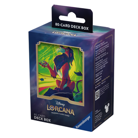 Lorcana TCG: Azurite Sea Deckbox Scar - Vengeful Lion