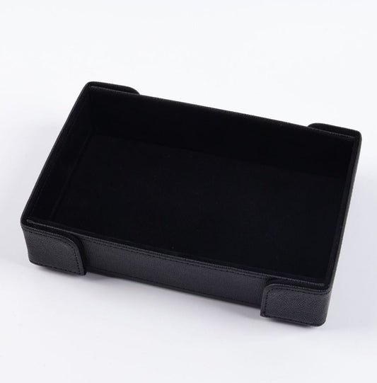 Black Folding Velvet Dice Tray (magnetised)  [Pre-Order mid-October]